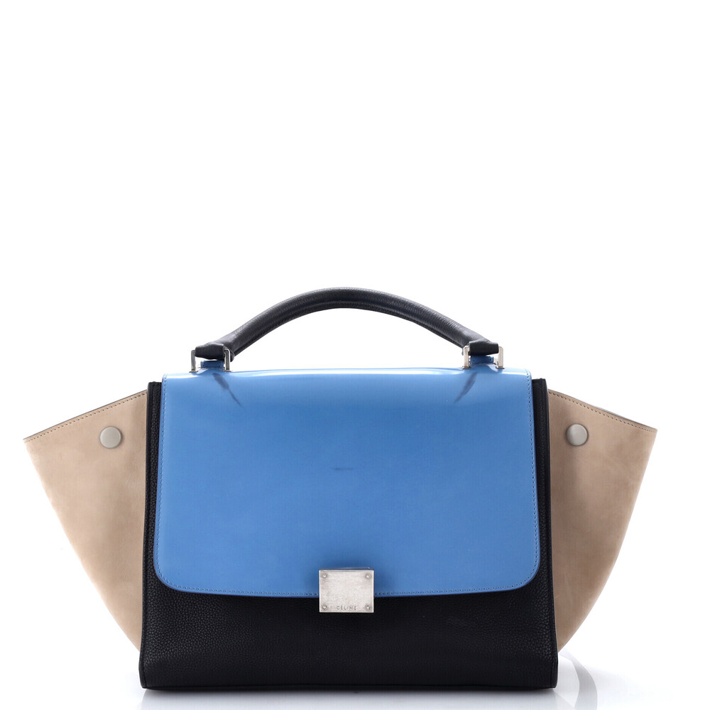 Celine Small Tricolor Trapeze Bag Leather